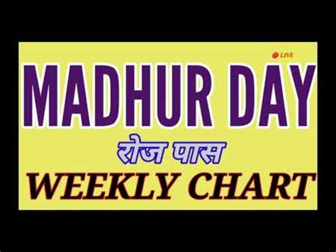 madhur morning chart record|morning madhuri chart today.